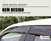 6PCS Weather shields Weathershields Sun Visors for Nissan Qashqai J12 2022-2024